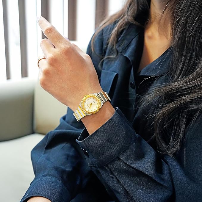 Elegant Crystal Accent Analog Watch for Women