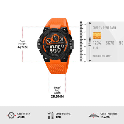 Skmei Digital Dial TPU Strap Watch for Men - 2337