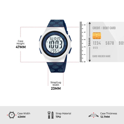 Skmei Digital Dial TPU Strap Watch for Kids - 2286