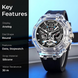 Analog Watch for Men with Black Silicone Strap and Round Dial for Casual & Formal Wear
