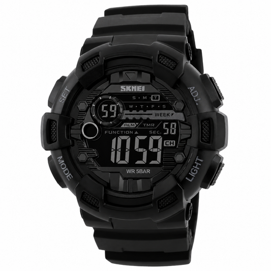 Digital Sports Watch for Men with Alarm Week Display LED Light and Durable Strap