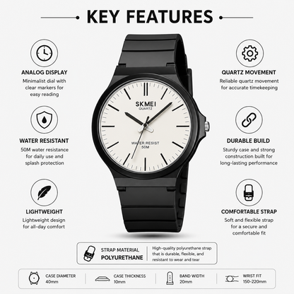 Classic Analog Wrist Watch for men