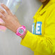 Digital Watch for Kids with Rose Red Silicone Strap and Round Dial for Casual & Formal Wear