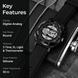 Analog-Digital Watch for Men with Black Silicone Strap and Round Dial for Casual & Formal Wear