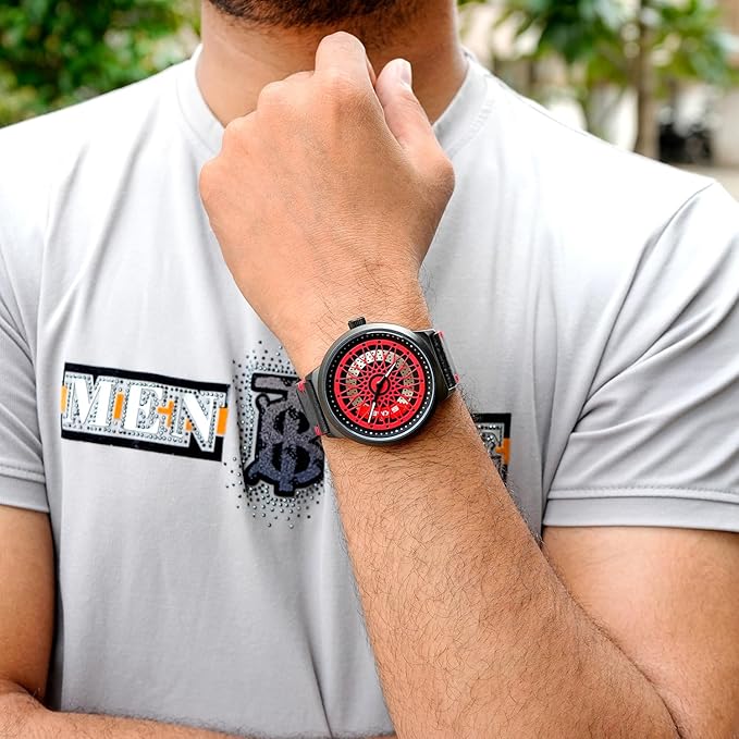 Premium Skeleton Dial Watch for Men – Leather Strap, Designer Mechanical Style Wrist Watch for Casual & Formal Wear