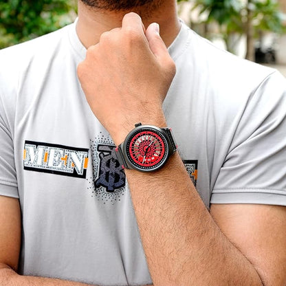Premium Skeleton Dial Watch for Men – Leather Strap, Designer Mechanical Style Wrist Watch for Casual & Formal Wear