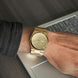 Analog Watch for Men with Gold Stainless Steel Strap and Round Dial for Casual & Formal Wear