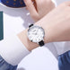 Analog Watch for Women with Black Leather Strap and Round Dial for Casual & Formal Wear