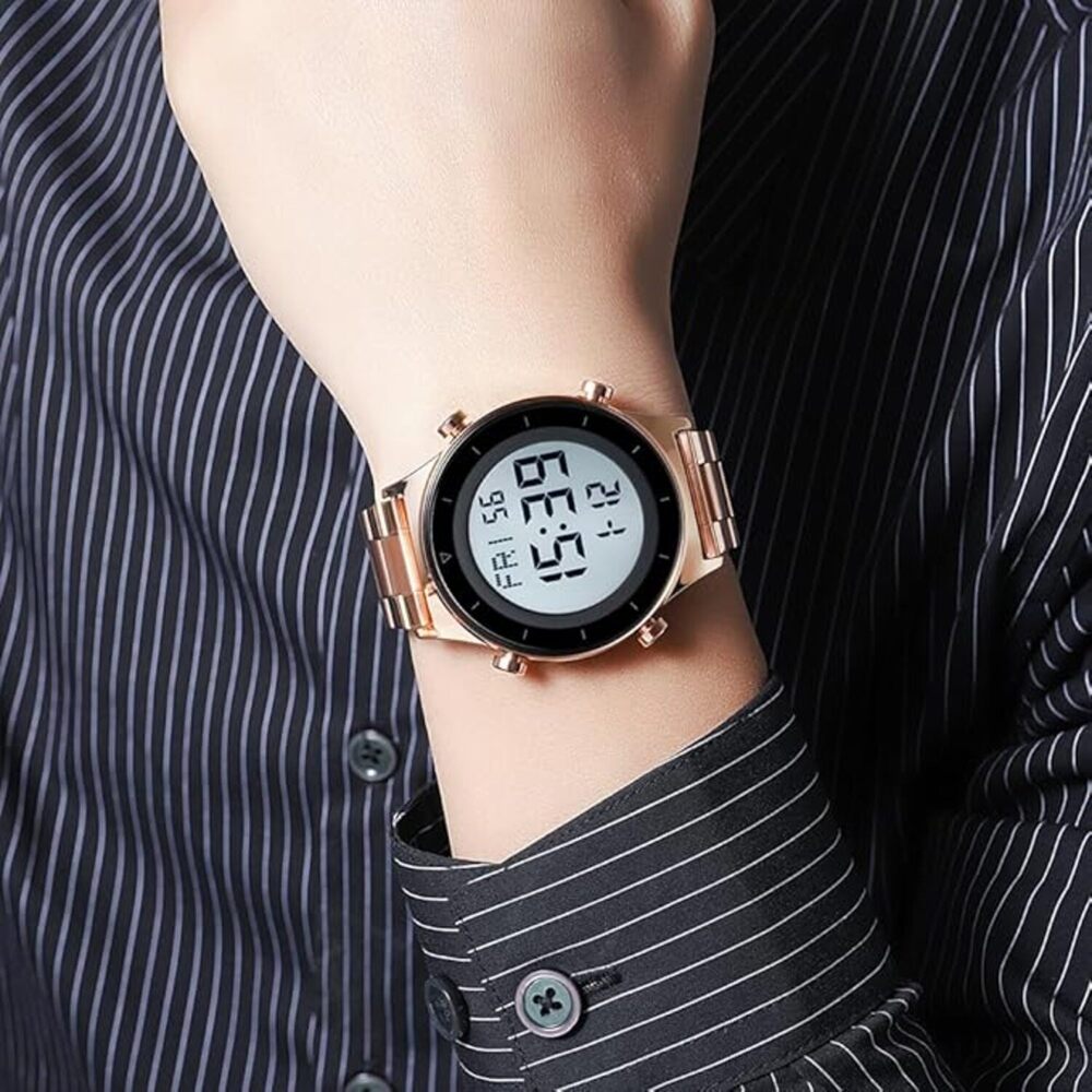 Rugged Digital Sports Watch for Men with Multi Function Display and Outdoor Style