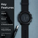 Digital Watch for Kids with Black Silicone Strap and Round Dial for Casual & Formal Wear