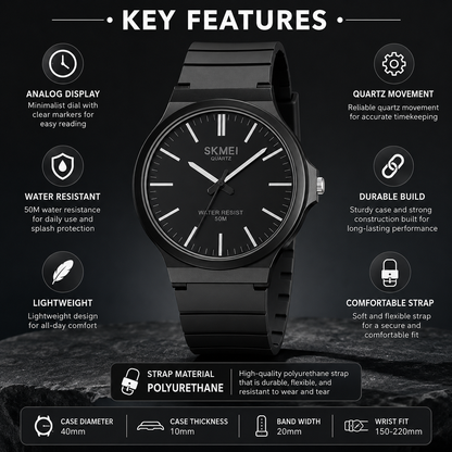Classic Analog Wrist Watch for men