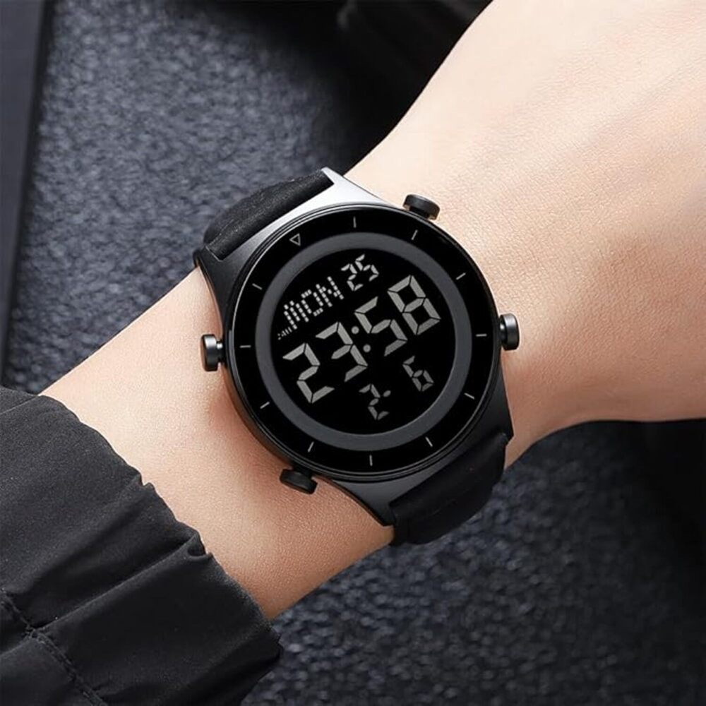 Rugged Digital Sports Watch for Men with Multi Function Display and Outdoor Style