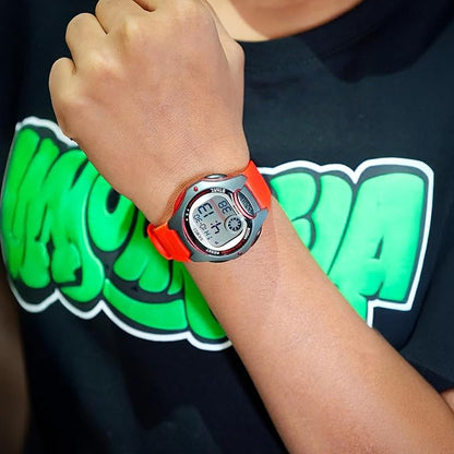 Digital Sports Watch – Red Strap, 50M Water Resistant, Alarm & Stopwatch