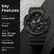 Analog-Digital Watch for Men with Black Polyurethane Strap and Round Dial for Casual & Formal Wear
