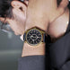 Analog Watch for Men with Black Leather Strap and Round Dial for Casual & Formal Wear