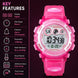 Digital Watch for Kids with Pink Polyurethane Strap and Round Dial for Casual & Formal Wear