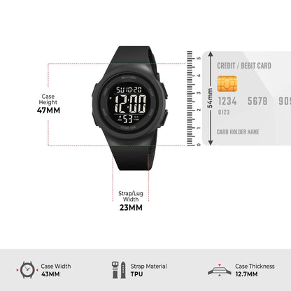 Skmei Digital Dial TPU Strap Watch for Kids - 2286