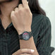 Rolling Watch for Women with Black Metal Strap and Round Dial for Casual & Formal Wear