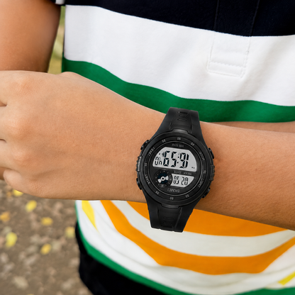 Digital Sports Wrist Watch with Alarm and Chronograph for kids