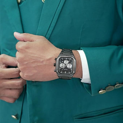 Luxury Chronograph Style Analog Watch for Men with Premium Metal Strap and Bold Designer Dial
