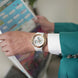 Analog-Digital Watch for Men with White Silicone Strap and Round Dial for Casual & Formal Wear