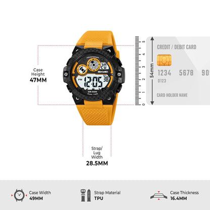 Skmei Digital Dial TPU Strap Watch for Men - 2337