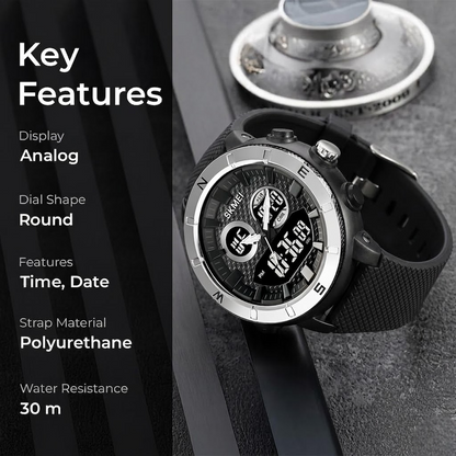 Premium Rugged Sports Watch Dual Display Tactical Wristwatch
