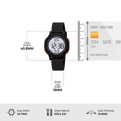 Skmei Digital Dial Silica Gel Strap Watch for Kids - 2427