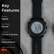 Digital Watch for Men with White Black Polyurethane Strap and Round Dial for Casual & Formal Wear