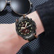 Analog Watch for Men with Black Leather Strap and Round Dial for Casual & Formal Wear