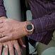 Digital Watch for Men with Rose Gold Stainless Steel Strap and Round Dial for Casual & Formal Wear