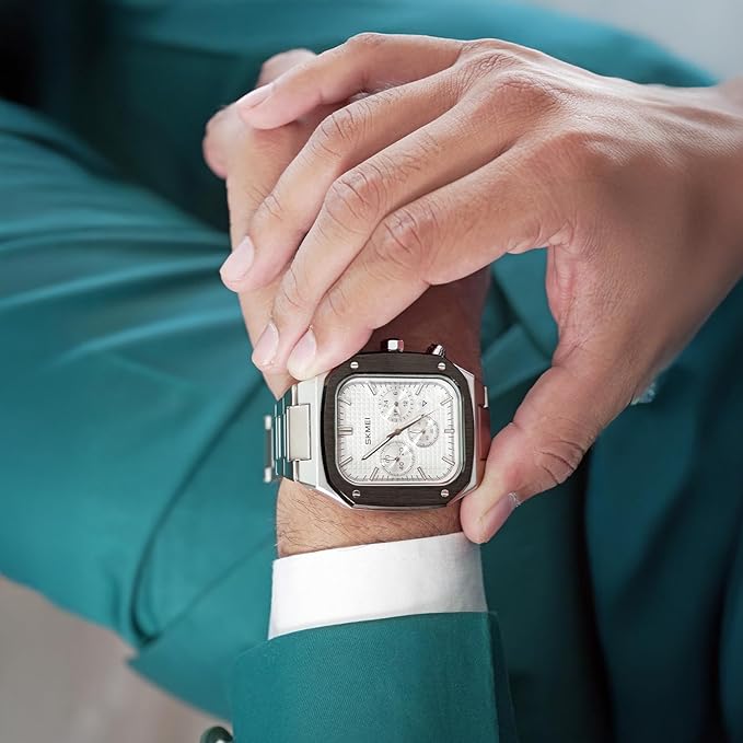Luxury Chronograph Style Analog Watch for Men with Premium Metal Strap and Bold Designer Dial