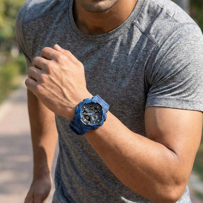 Analog-Digital Sports Watch Multifunction LED Display Alarm, Stopwatch, Day-Date Water Resistant Durable Watch for Boys & Girls