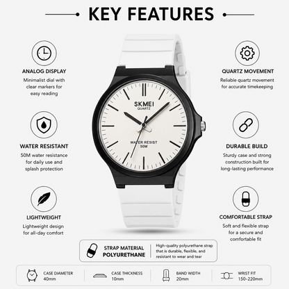 Classic Analog Wrist Watch for men