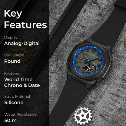 Luxury Analog Digital Sports Wrist Watch for Men