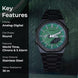 Analog-Digital Watch for Men with Black Metal Strap and Round Dial for Casual & Formal Wear