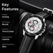 Analog Watch for Men with Black Leather Strap and Round Dial for Casual & Formal Wear