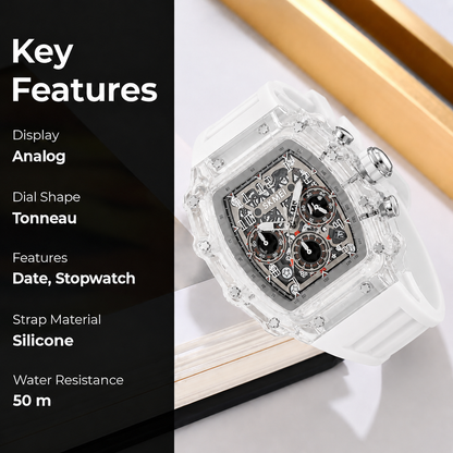 Luxury Skeleton Dial Wrist Watch for men
