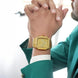 Analog Watch for Men with Gold Metal Strap and Round Dial for Casual & Formal Wear