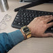 Analog Watch for Men with Gold Stainless Steel Strap and Round Dial for Casual & Formal Wear