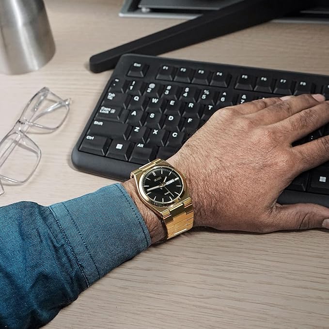 Men's Analog Quartz Stainless Steel Watch All-in-one Fashion, Water Resistant, Supply Calendar Week