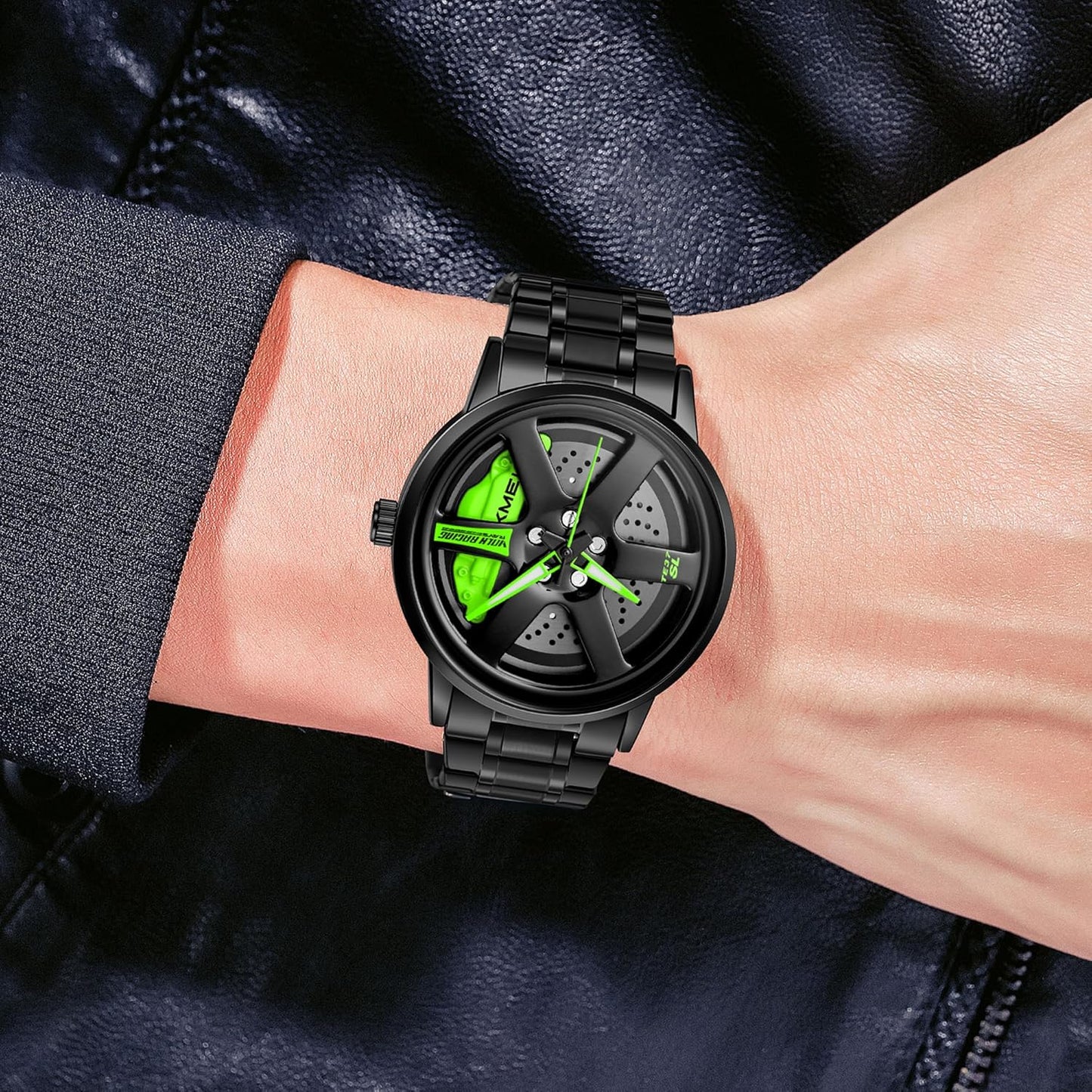 Men's Spinning Car Wheels Rolling Creative Fashion Watch