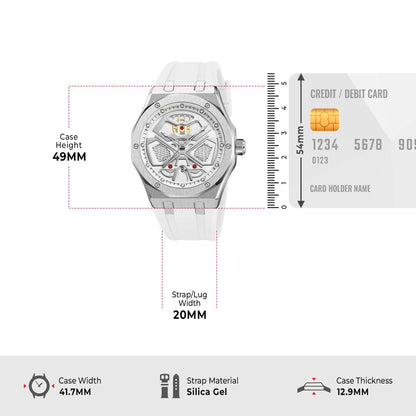 Skmei Quartz Analog Dial Silica Gel Strap Watch for Men - 9362