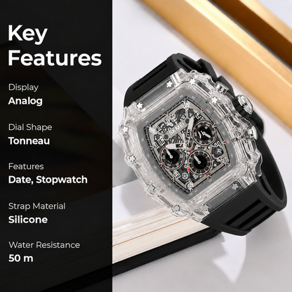 Luxury Skeleton Dial Wrist Watch for men