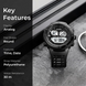Analog-Digital Watch for Men with Black White Polyurethane Strap and Round Dial for Casual & Formal Wear