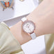 Analog Watch for Women with White Leather Strap and Round Dial for Casual & Formal Wear