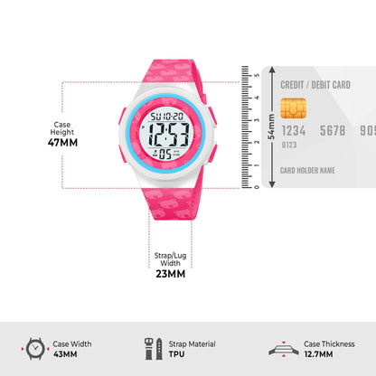 Skmei Digital Dial TPU Strap Watch for Kids - 2286