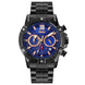 Analog Watch for Men with Black Stainless Steel Strap and Round Dial for Casual & Formal Wear