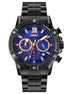 Analog Watch for Men with Black Stainless Steel Strap and Round Dial for Casual & Formal Wear