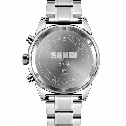 Premium Analog Chronograph Wrist Watch with Metal Strap For Men